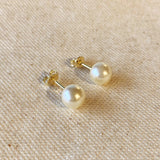 Classic Pearl Earrings // 18k Gold-Filled