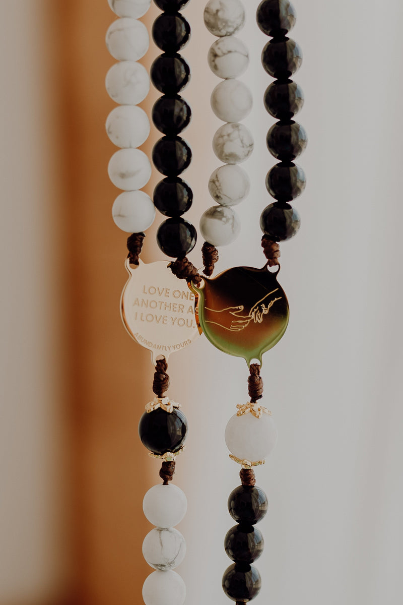 ‘Bride and Groom’ Rosary Set