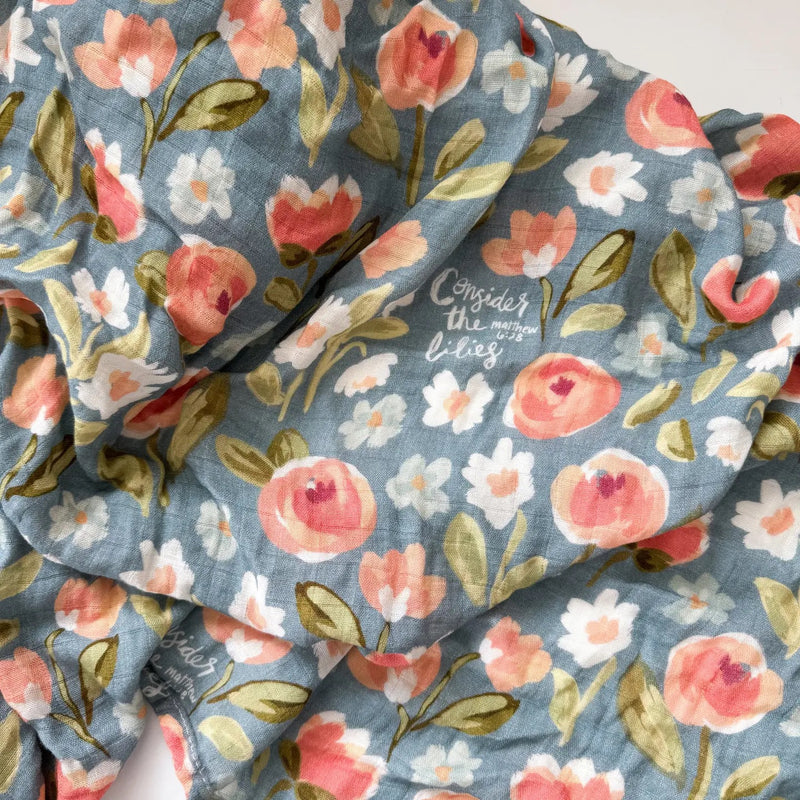 Consider The Lilies Catholic Baby Swaddle