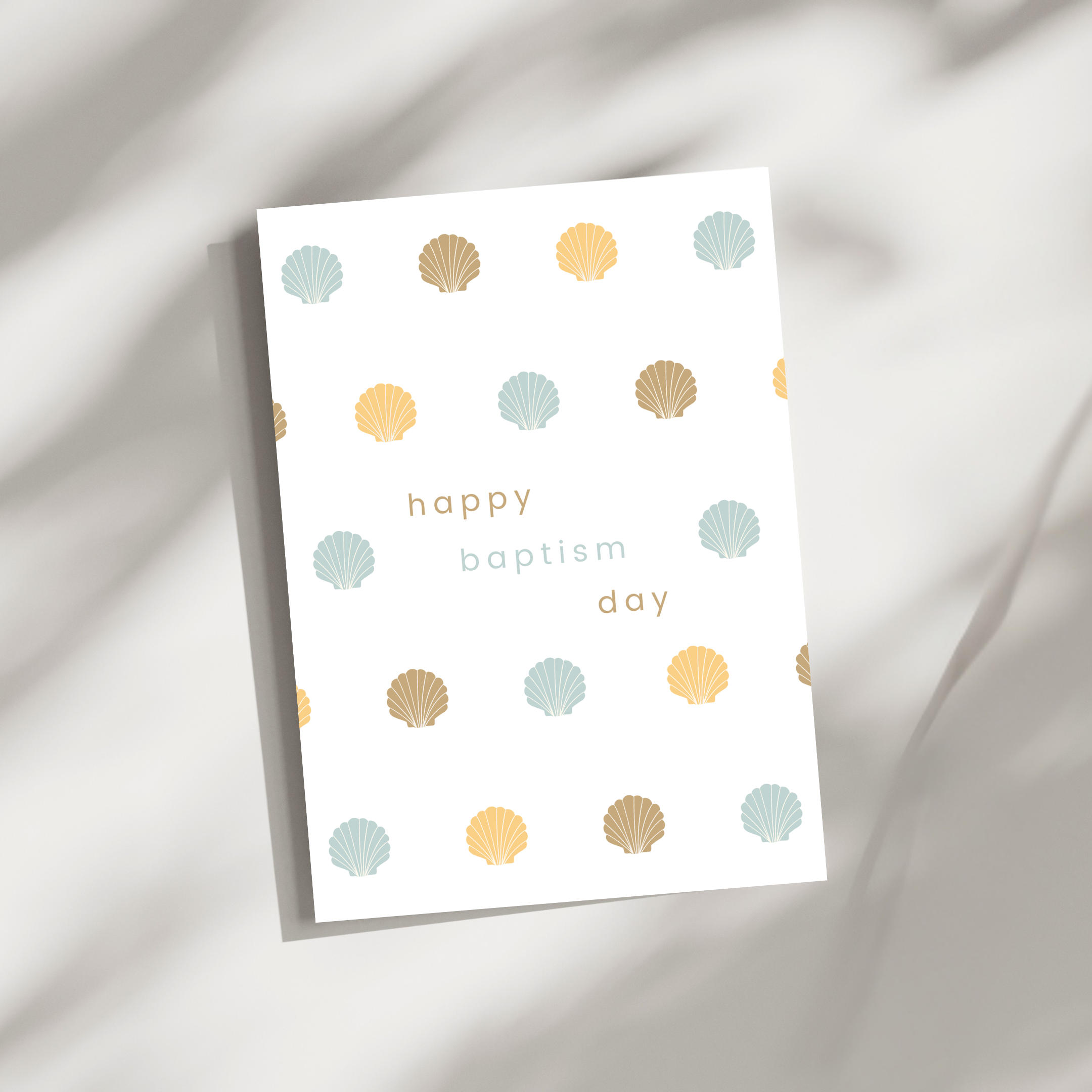 ‘Happy Baptism Day’ Folded Greeting Card