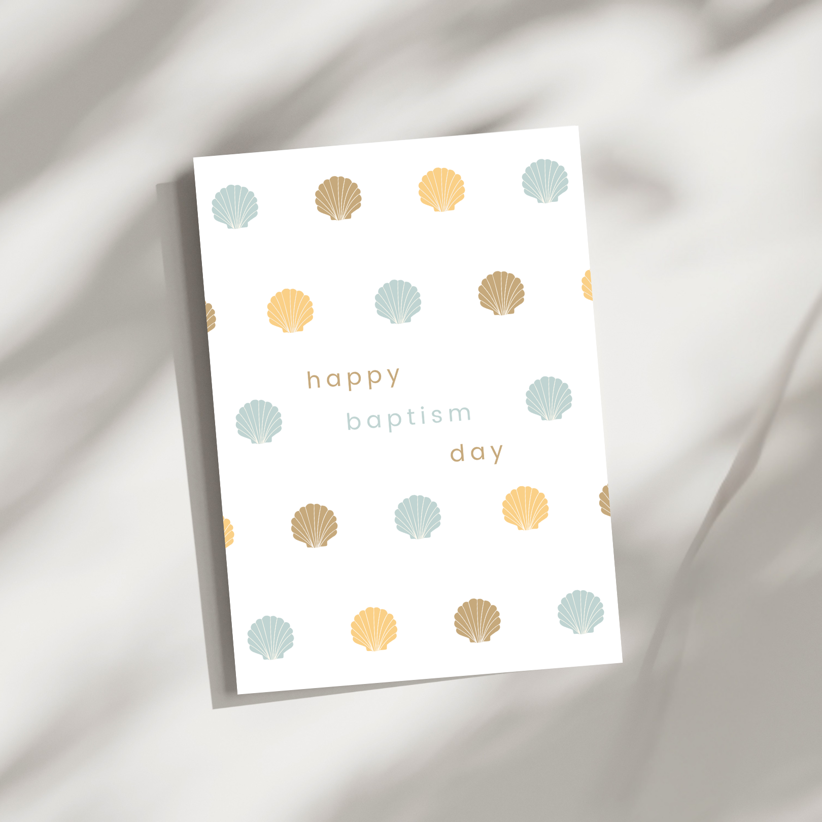 ‘Happy Baptism Day’ Folded Greeting Card