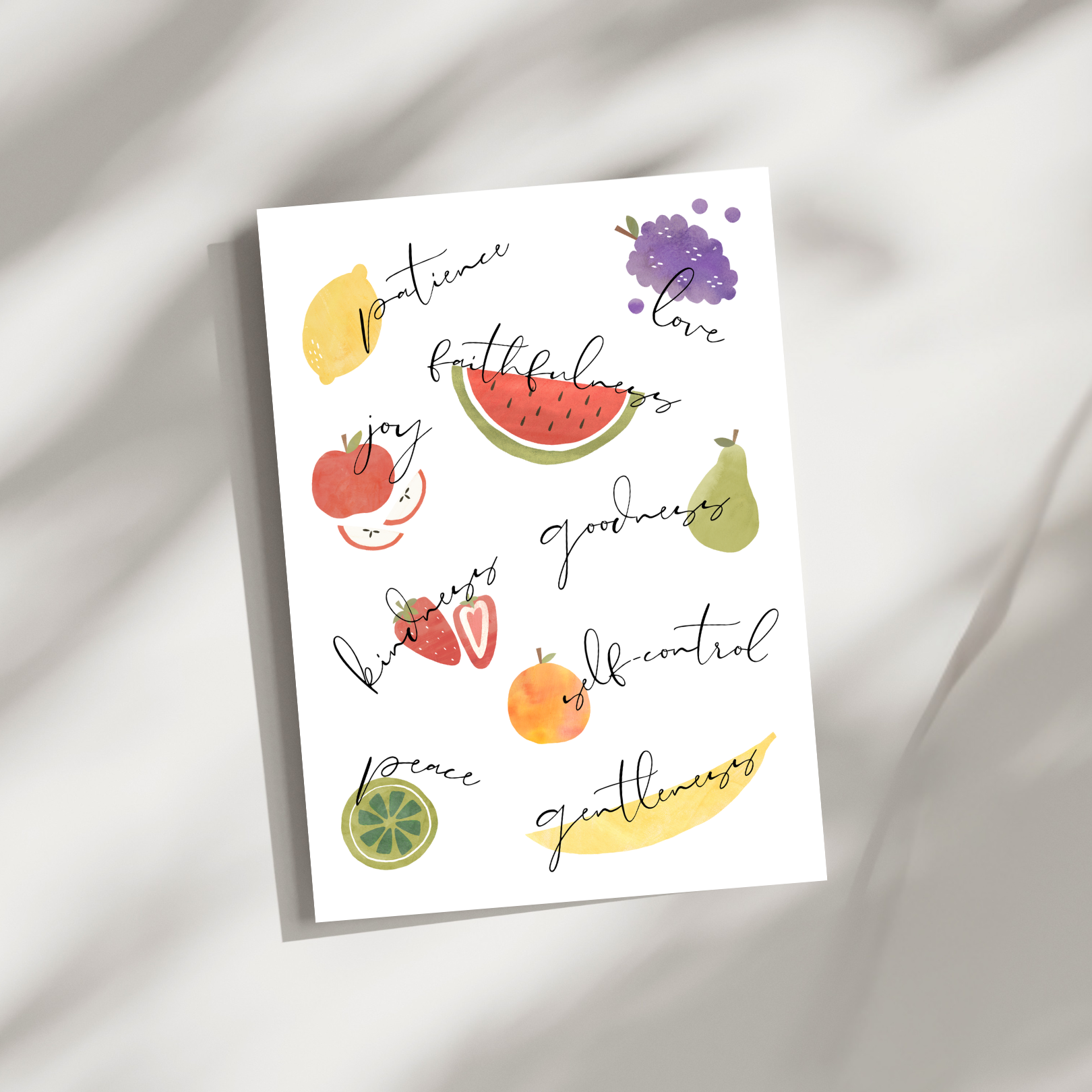 ‘Fruit of the Spirit’ Folded Greeting Card