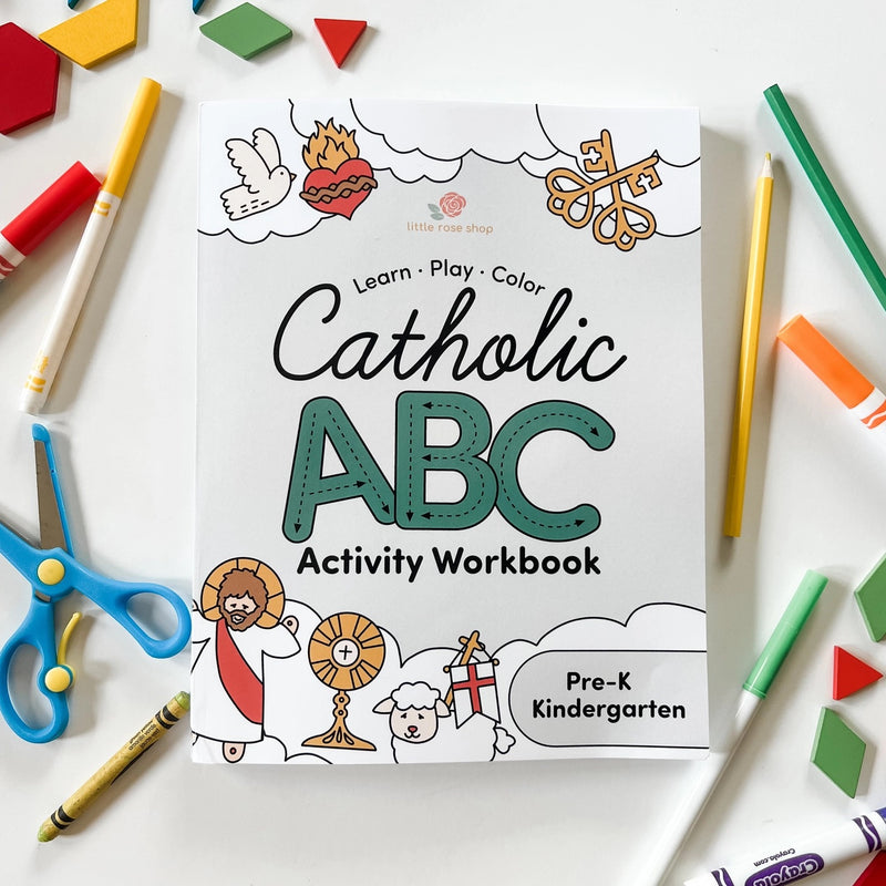 Catholic ABC Preschool Kindergarten Activity Workbook