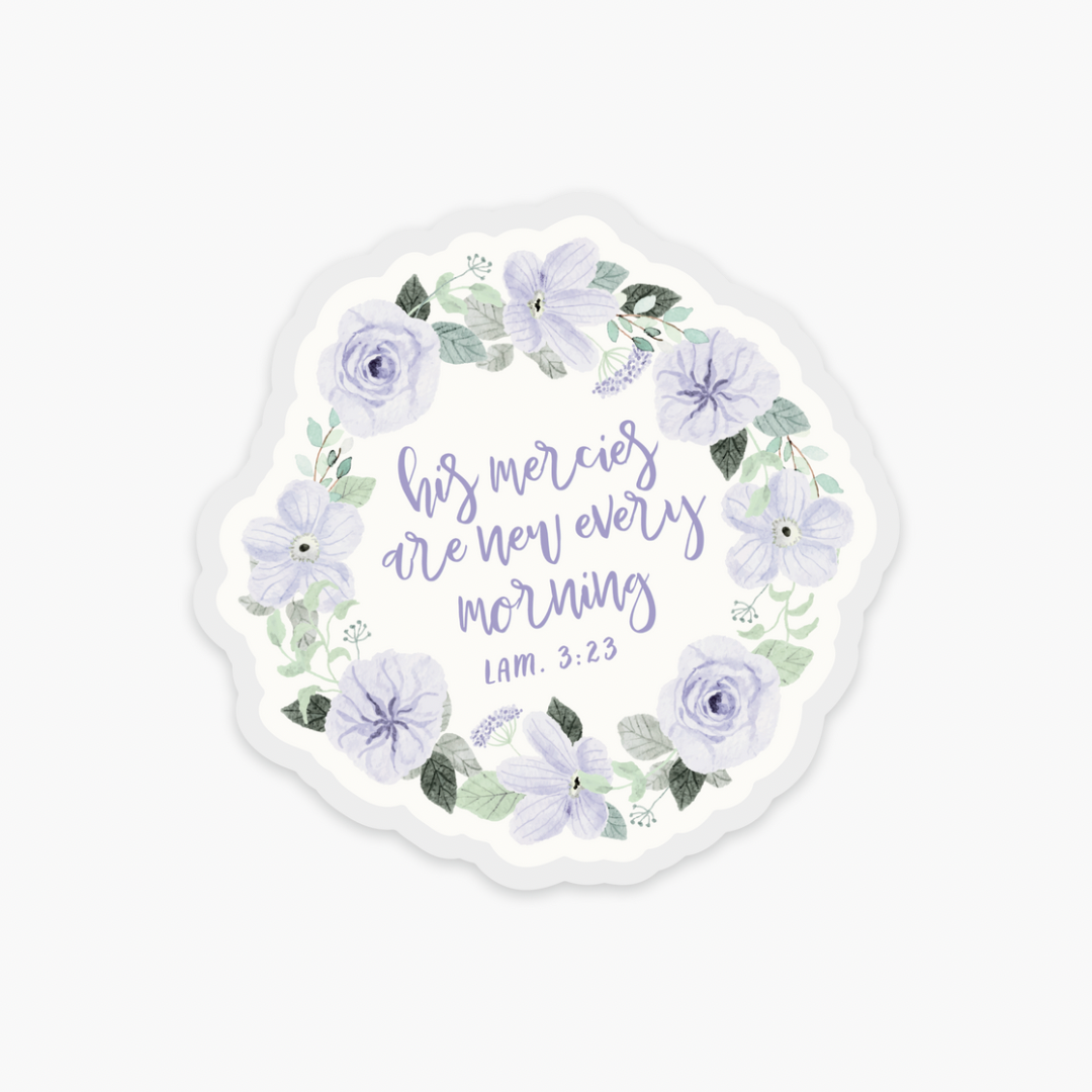 ‘New Mercies’ Clear Vinyl Sticker