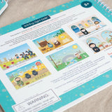 Saintly Scenes Reusable Sticker and Colouring Book