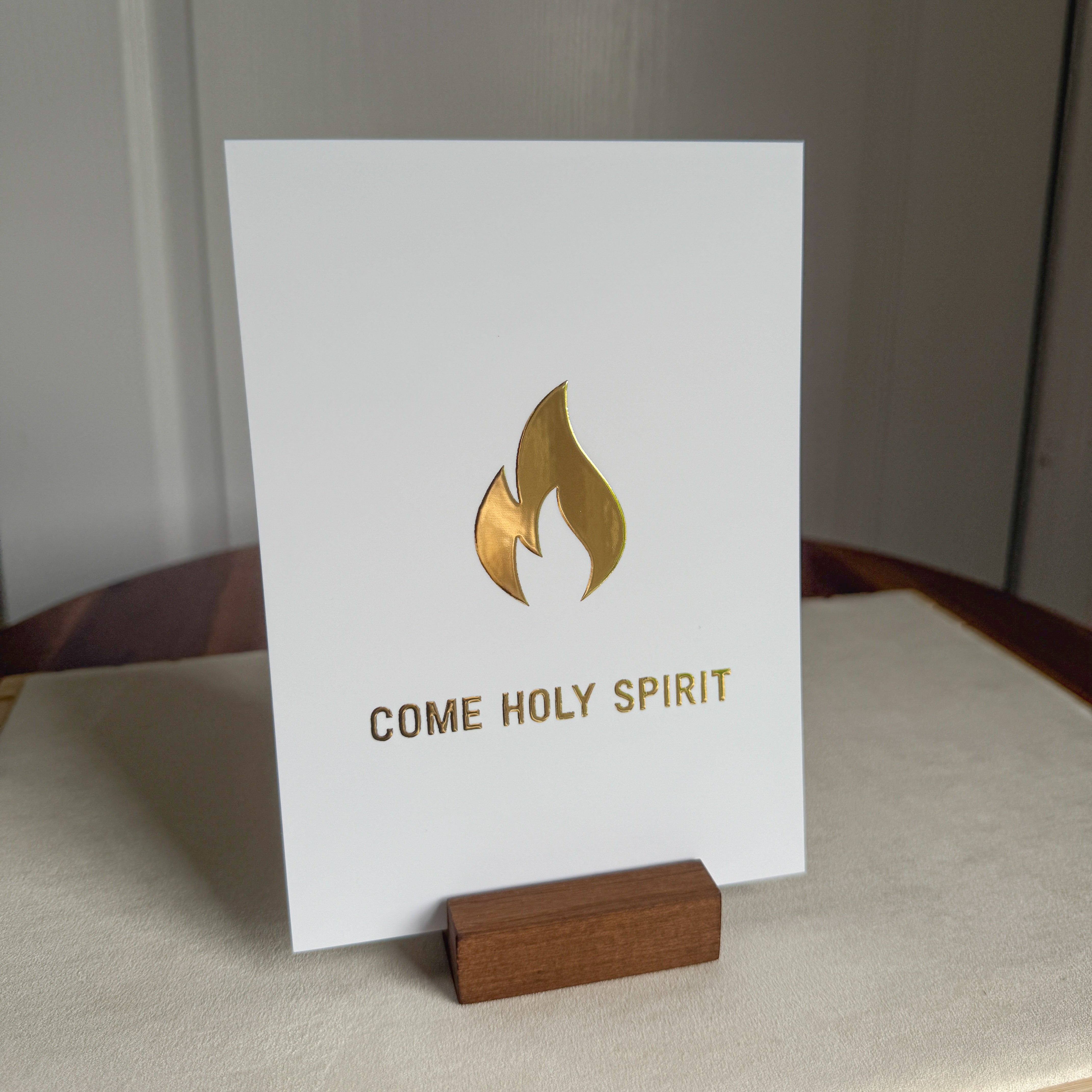 ‘Come Holy Spirit’ 2-in-1 Gold-Foil Print and Greeting Card