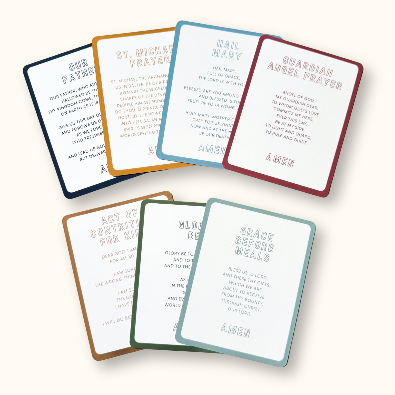 Catholic Prayer Card Collection For Kids