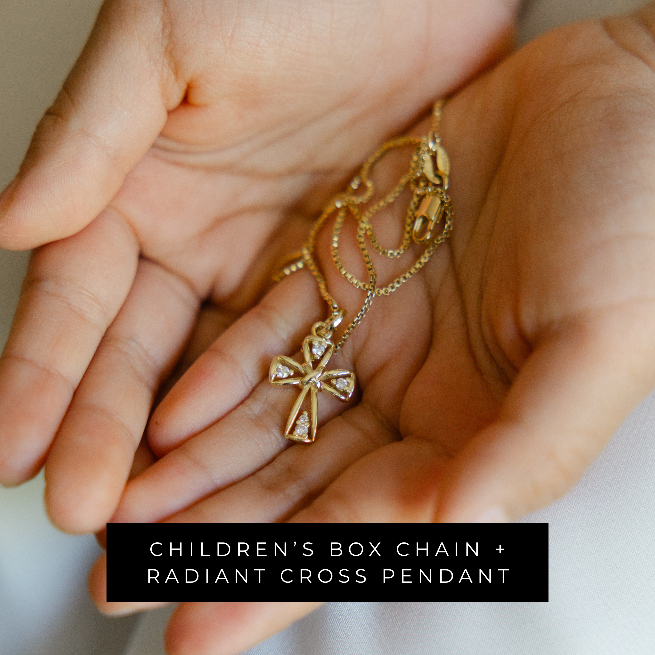 Children’s Cross Necklace // 18k Gold-Filled