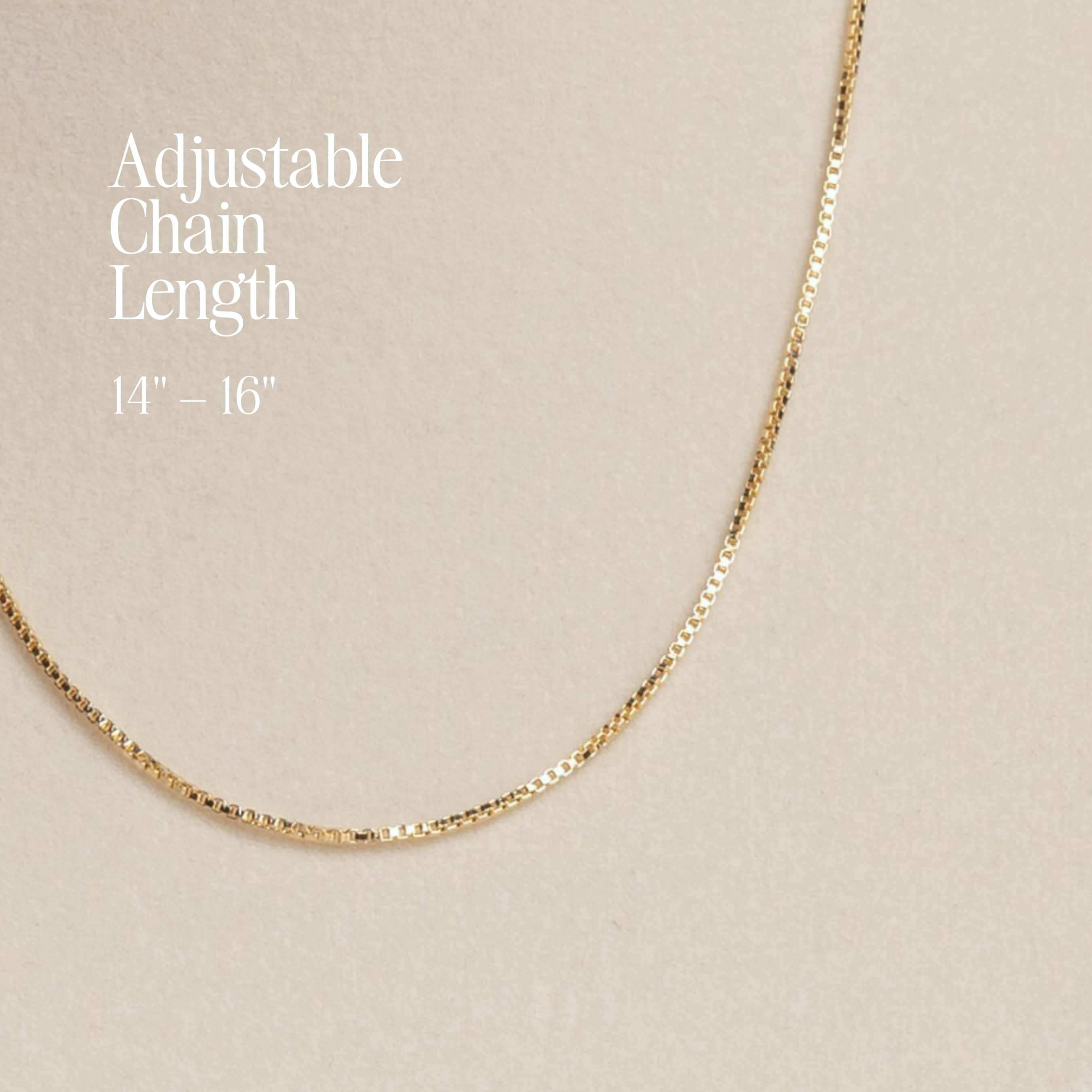 18k Gold-Filled Children's Box Chain (Chain Only)