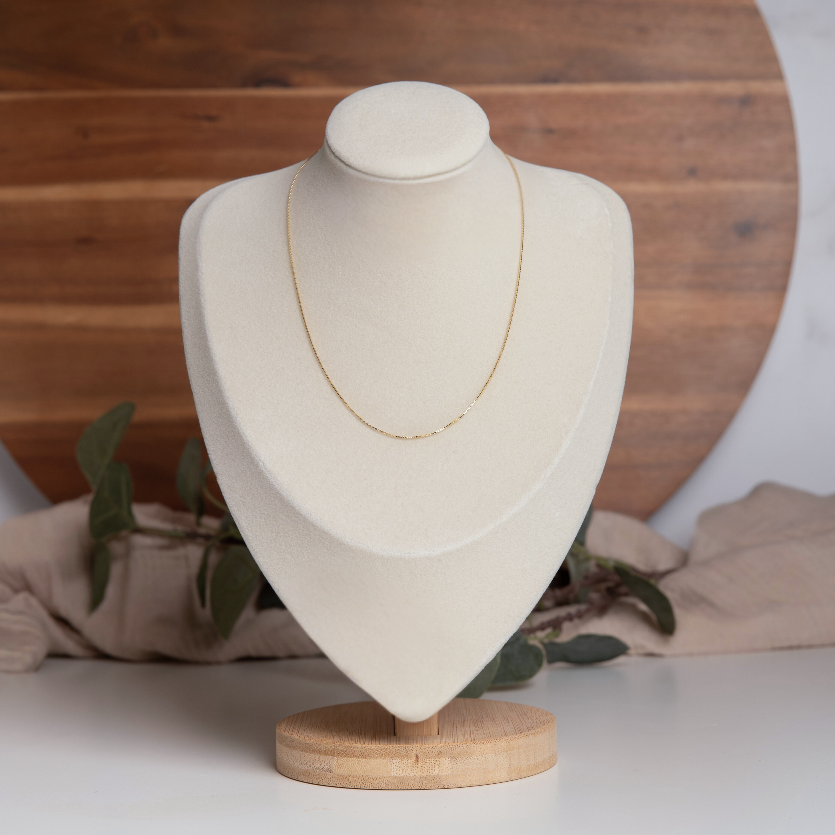 18k Gold-Filled Thin Box Chain (Chain Only)