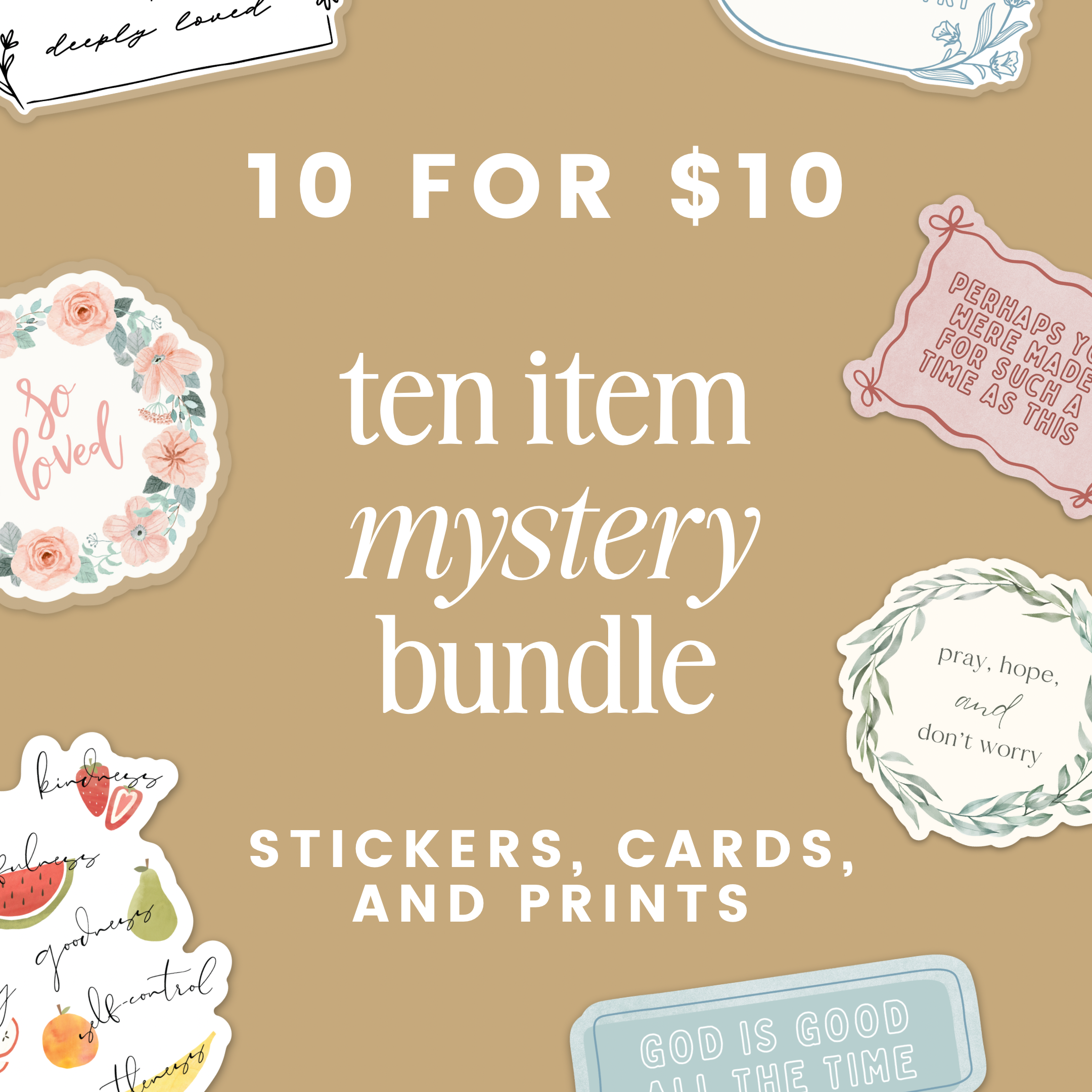 Ten Item Catholic Lettermail Mystery Bundle
