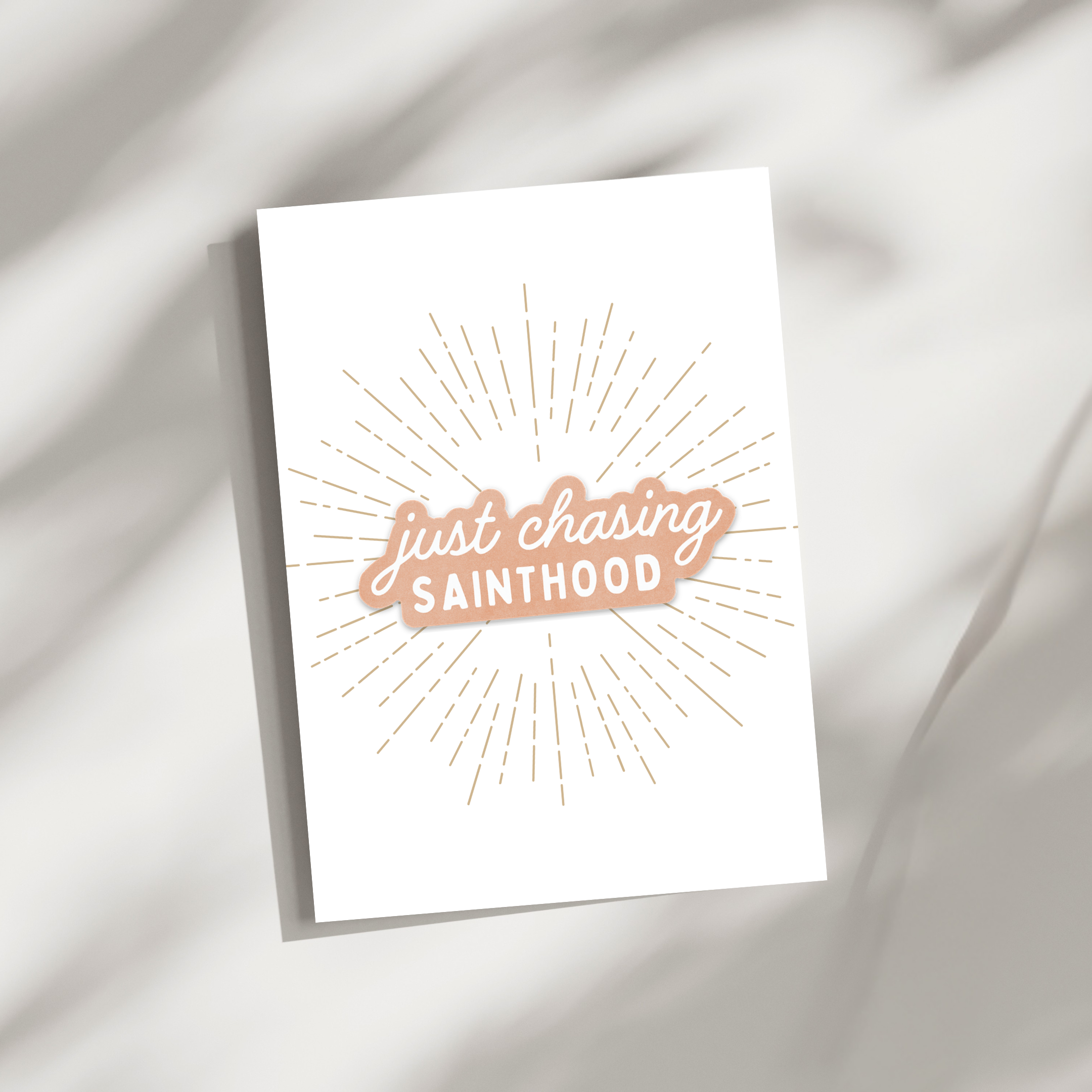 ‘Chasing Sainthood’ Vinyl Sticker