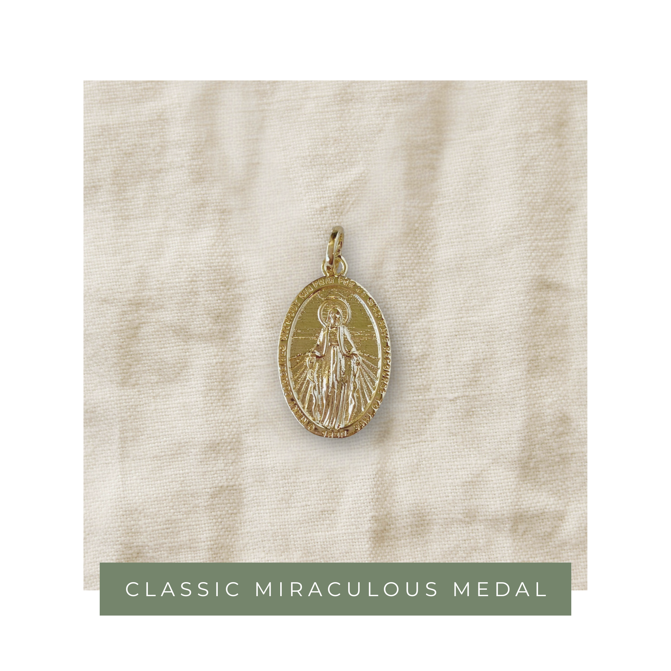 18k Gold-Filled Classic Miraculous Medal (Pendant Only)