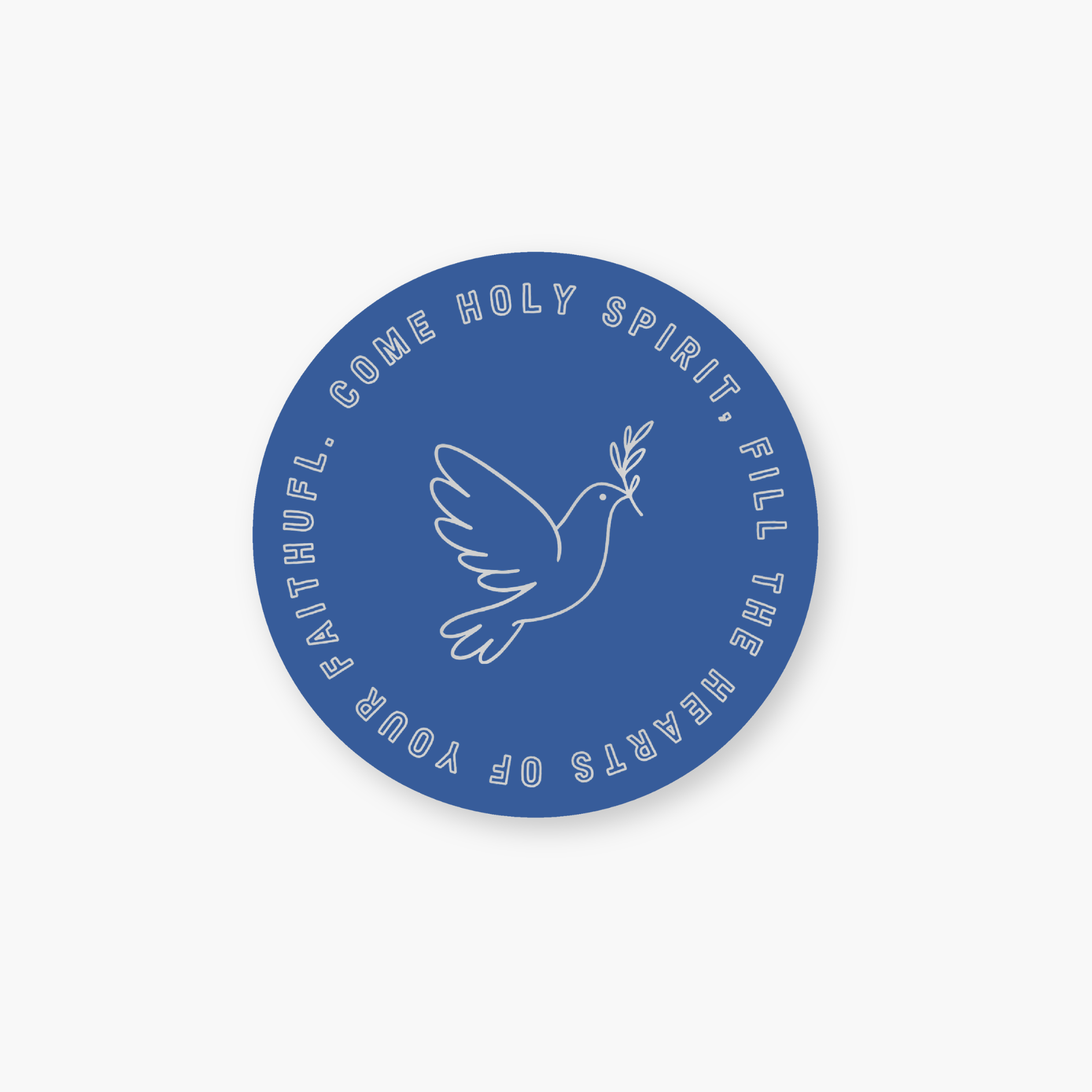 ‘Come Holy Spirit’ Vinyl Circle Sticker