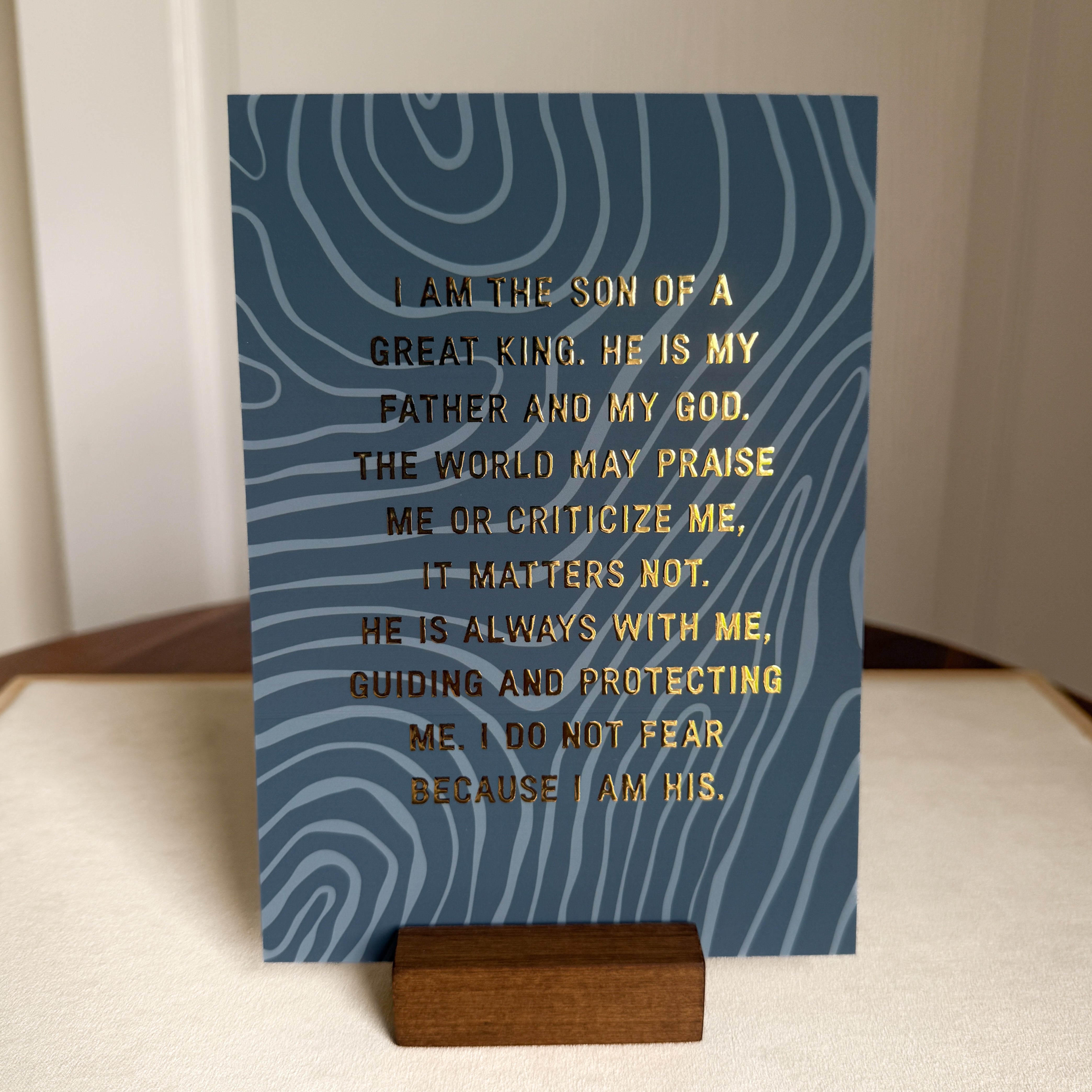 ‘Son Of A Great King’ 2-in-1 Gold-Foil Print and Greeting Card