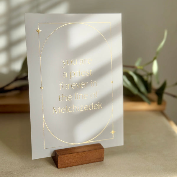 ‘A Priest Forever’ 2-in-1 Gold-Foil Print and Greeting Card