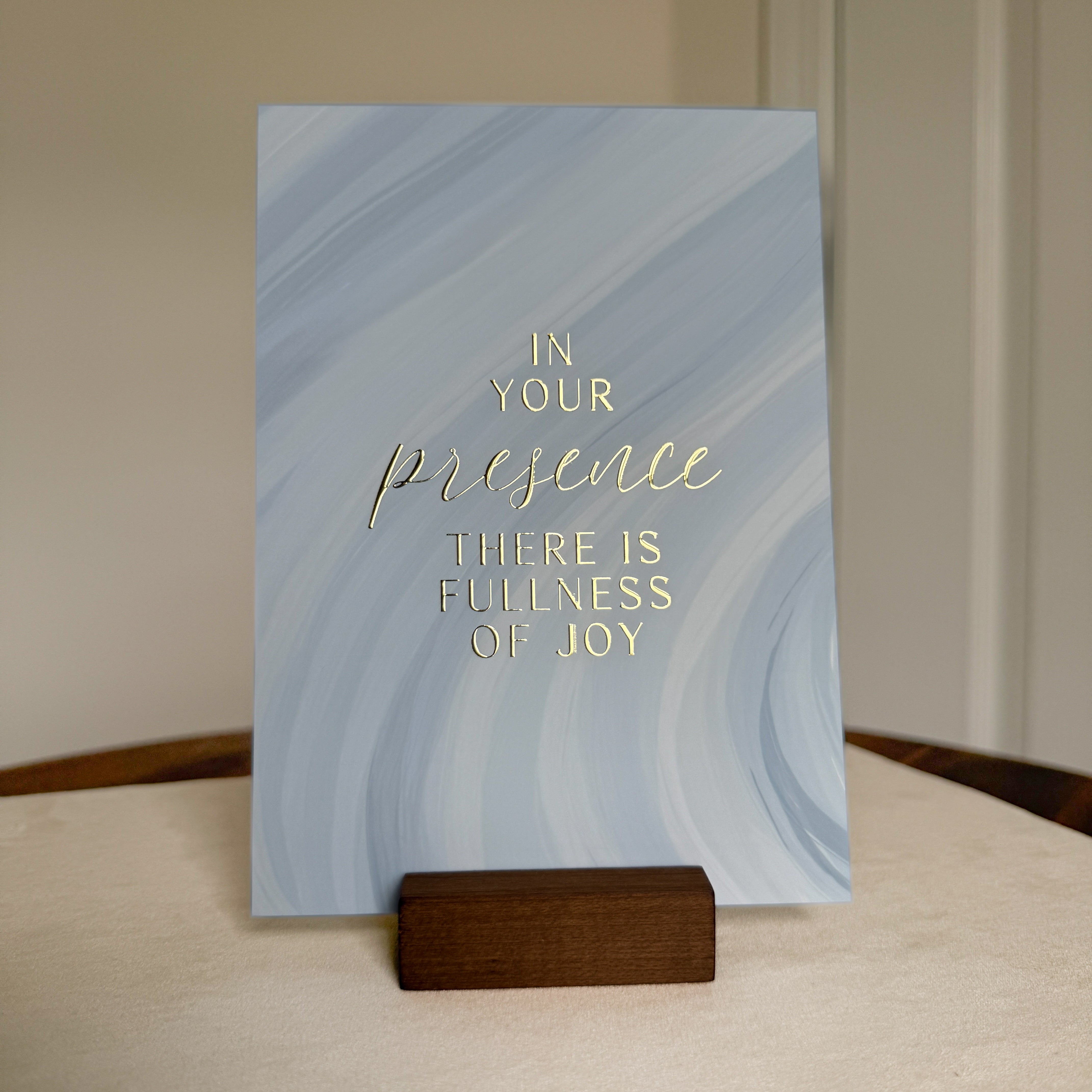 ‘In Your Presence’ 2-in-1 Gold-Foil Print and Greeting Card
