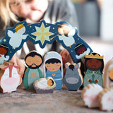 Deluxe Christmas Nativity Wooden Playset