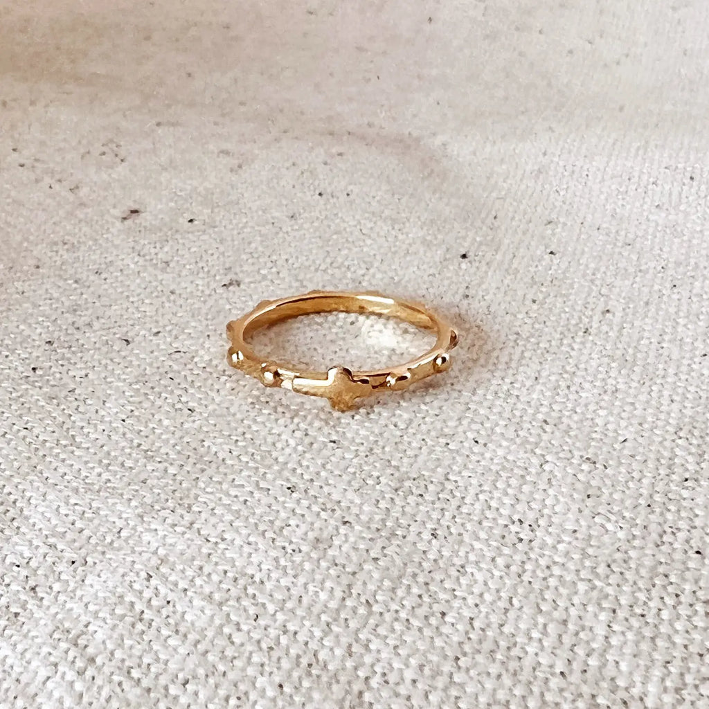 Rosary Ring 18k Gold Filled Modern Catholic Goods