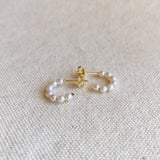 Petite Pearl Earrings // 18k Gold-Filled