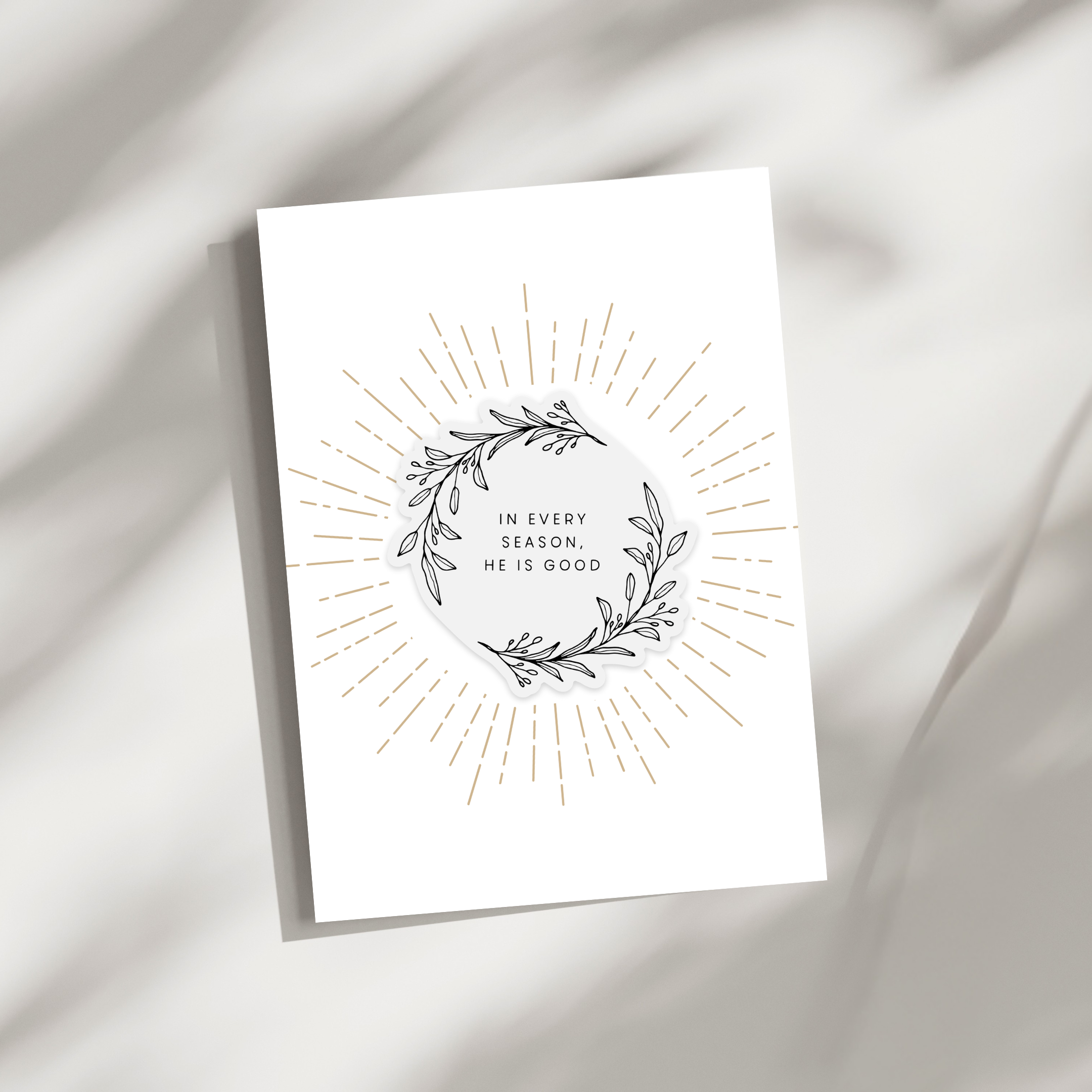 'In Every Season' Sticker Card