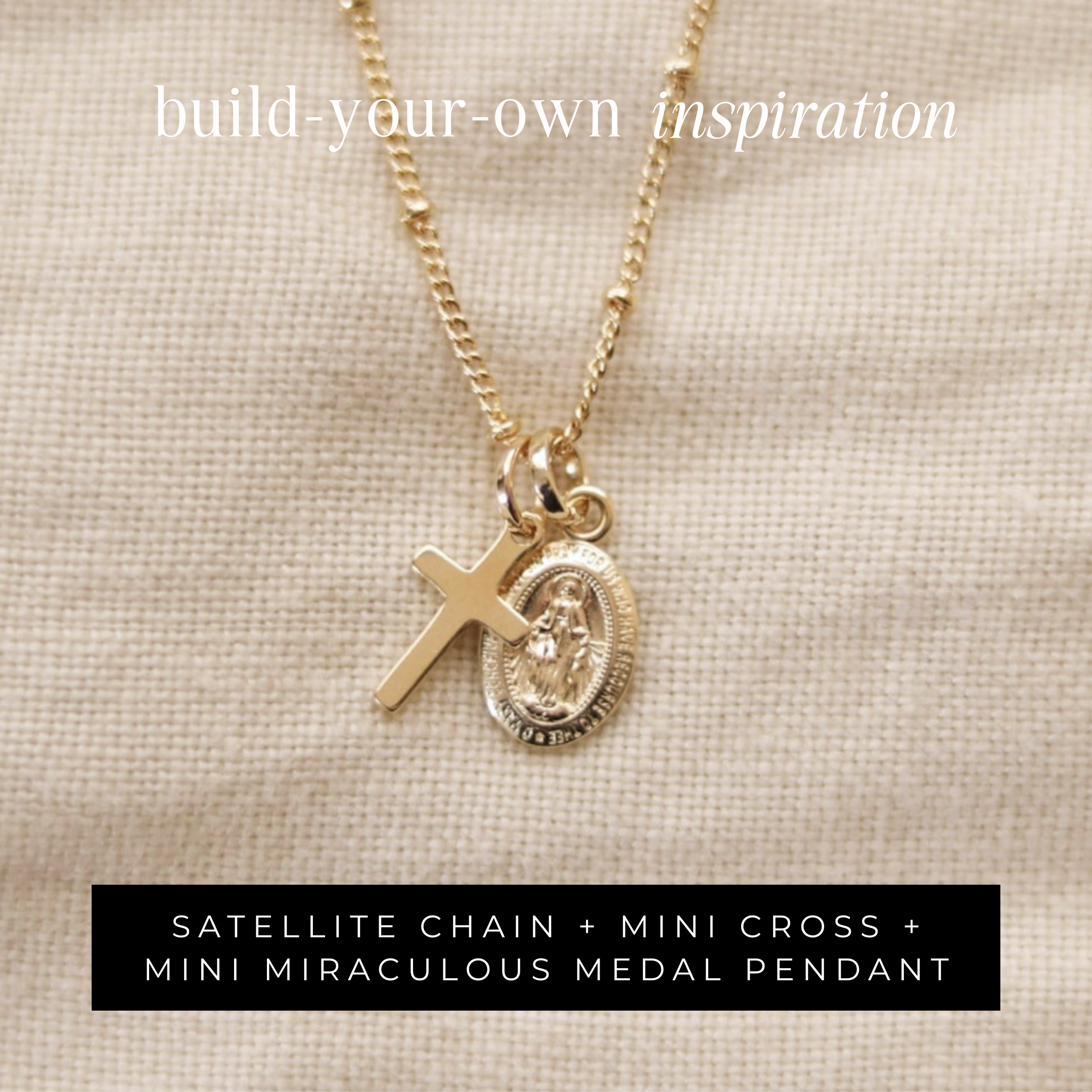 18k Gold-Filled Mini Miraculous Medal (Pendant Only)