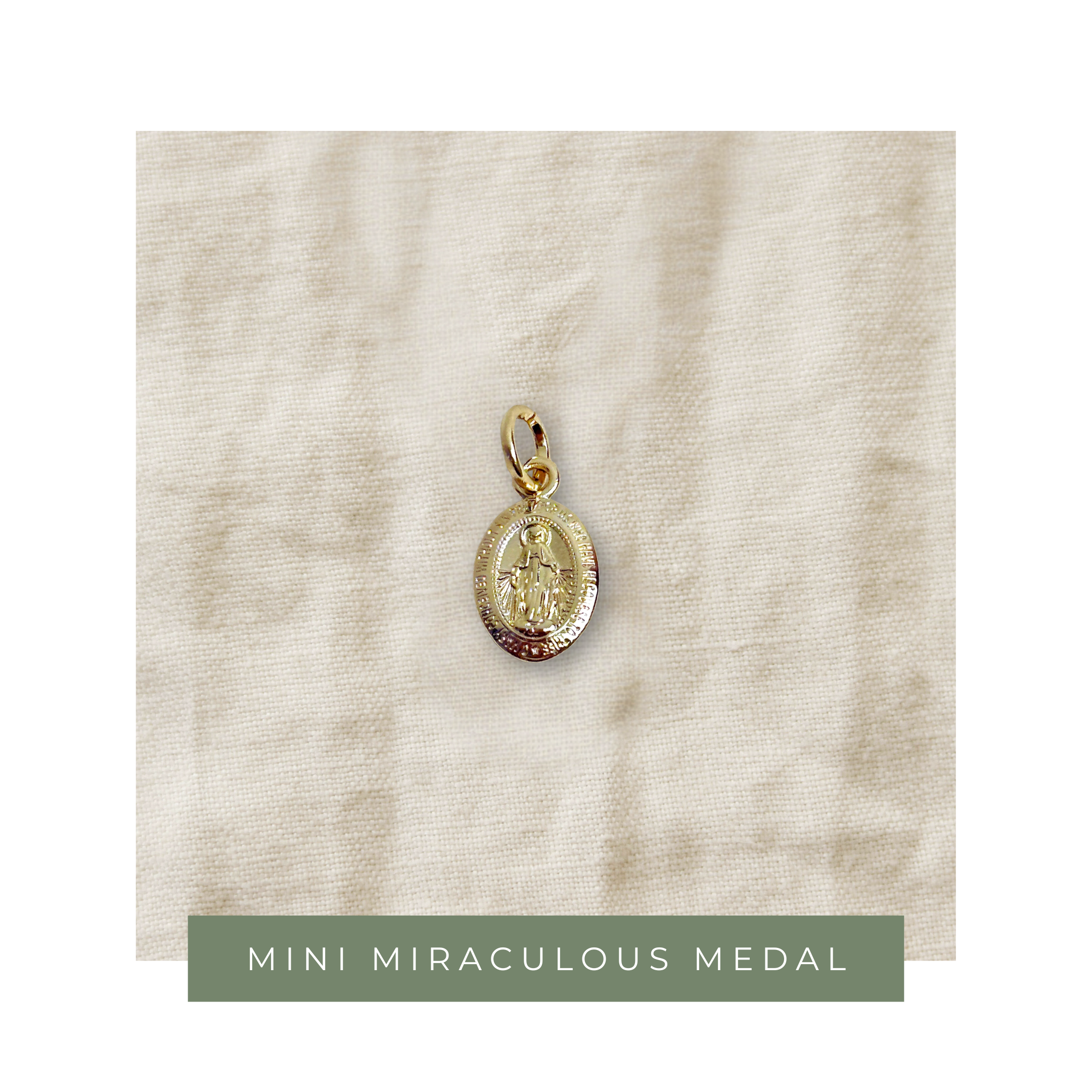 18k Gold-Filled Mini Miraculous Medal (Pendant Only)