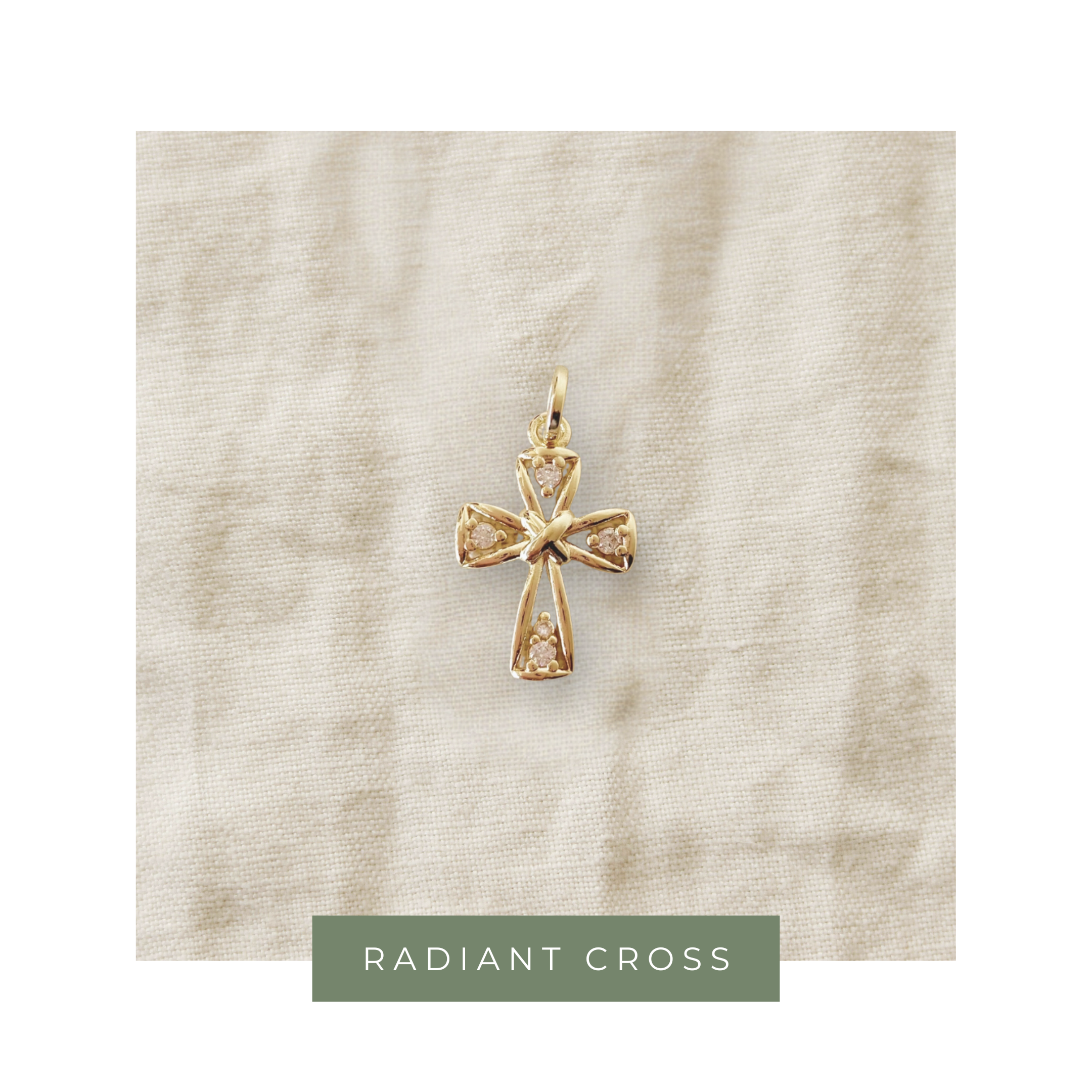 18k Gold-Filled Radiant Cross (Pendant Only)