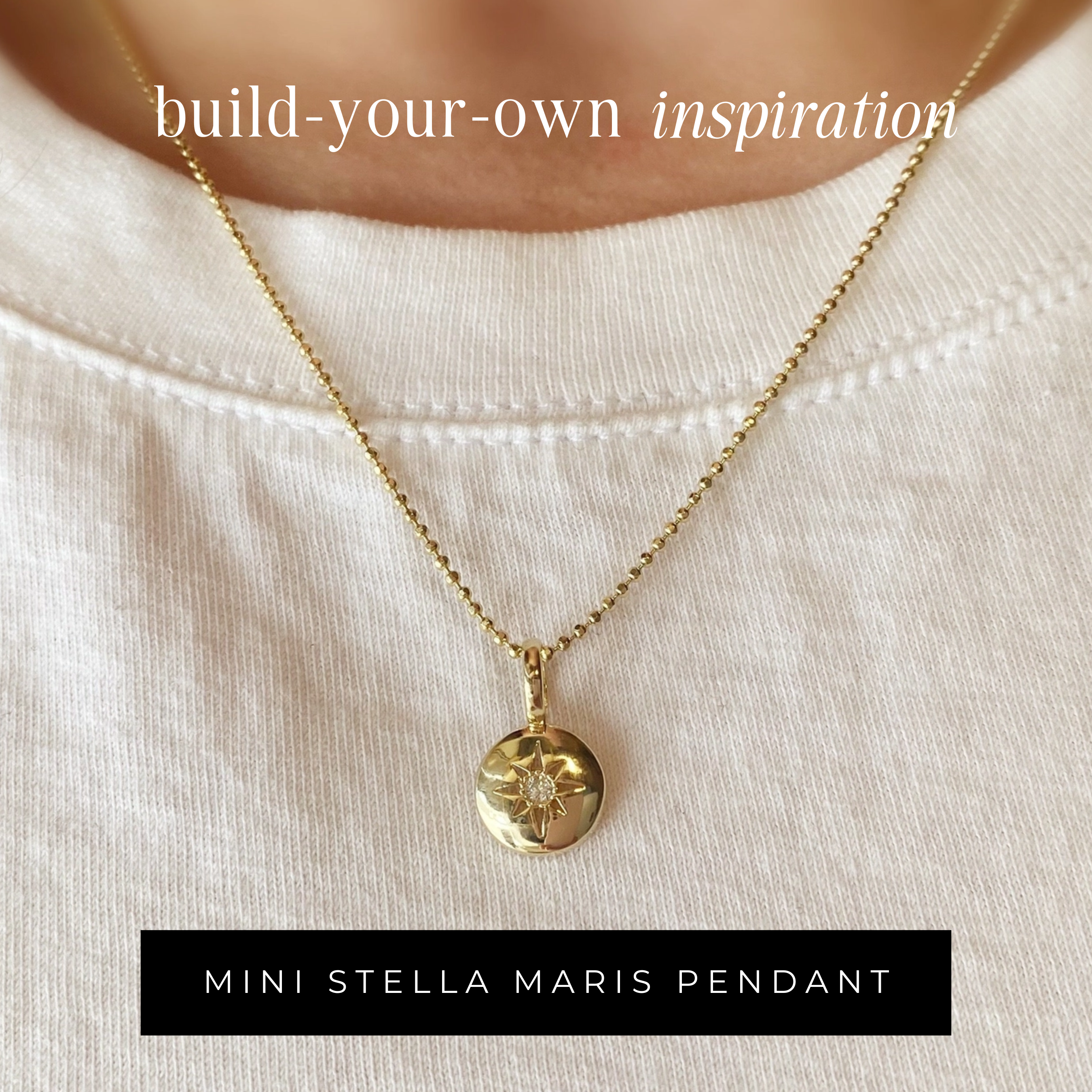 18k Gold-Filled Stella Maris Pendant (Pendant Only)