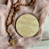 Wooden Decade Rosary Board