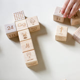 Catholic ABC Wooden Alphabet Blocks