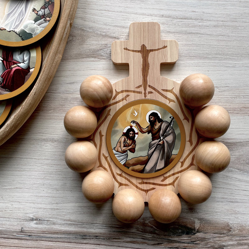 Wooden Decade Rosary Board