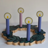 *PRE-ORDER* Double-Sided Advent to Christmas Wooden Wreath Set
