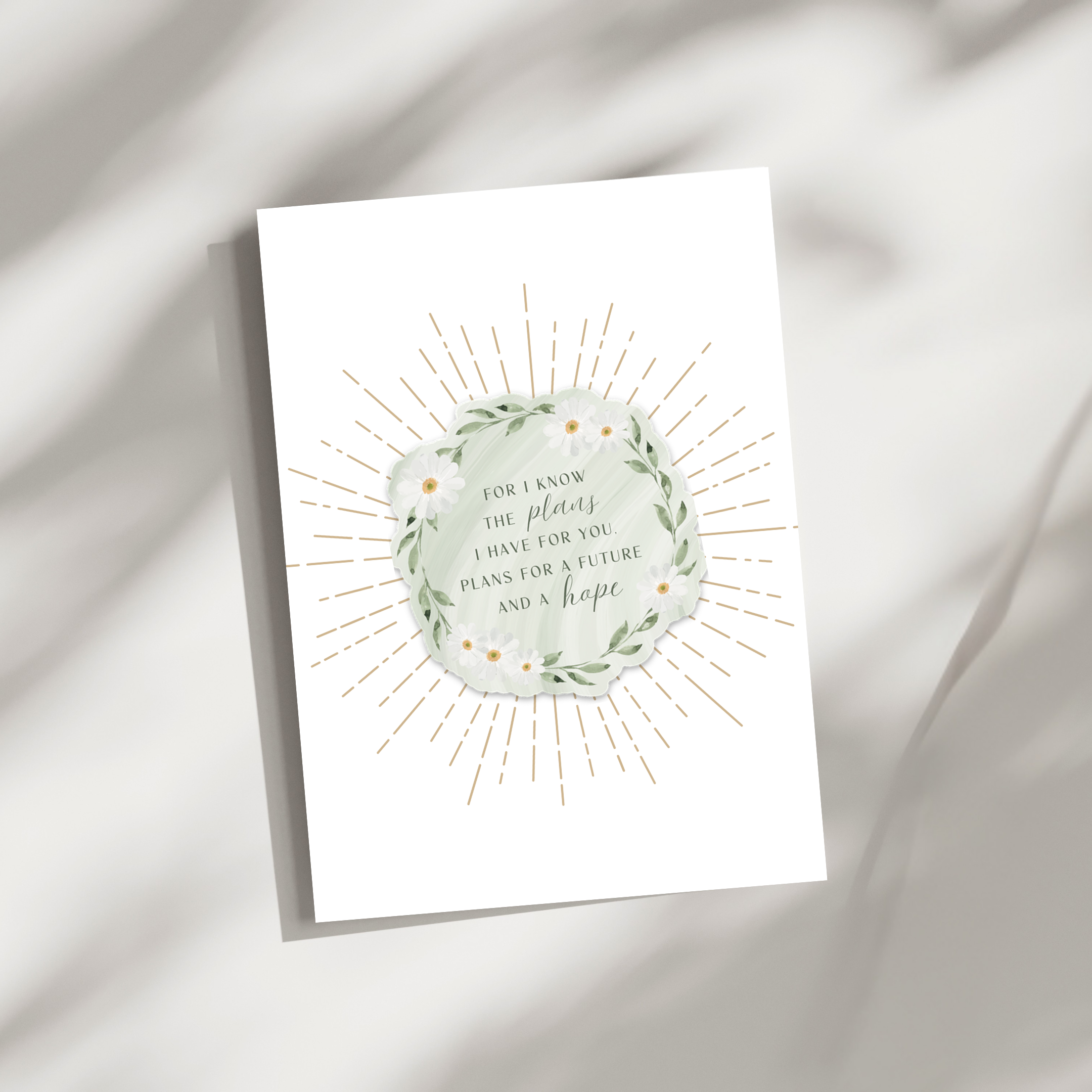 ‘A Future And A Hope' Sticker Card