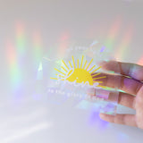 'Let Your Light Shine' Suncatcher Sticker